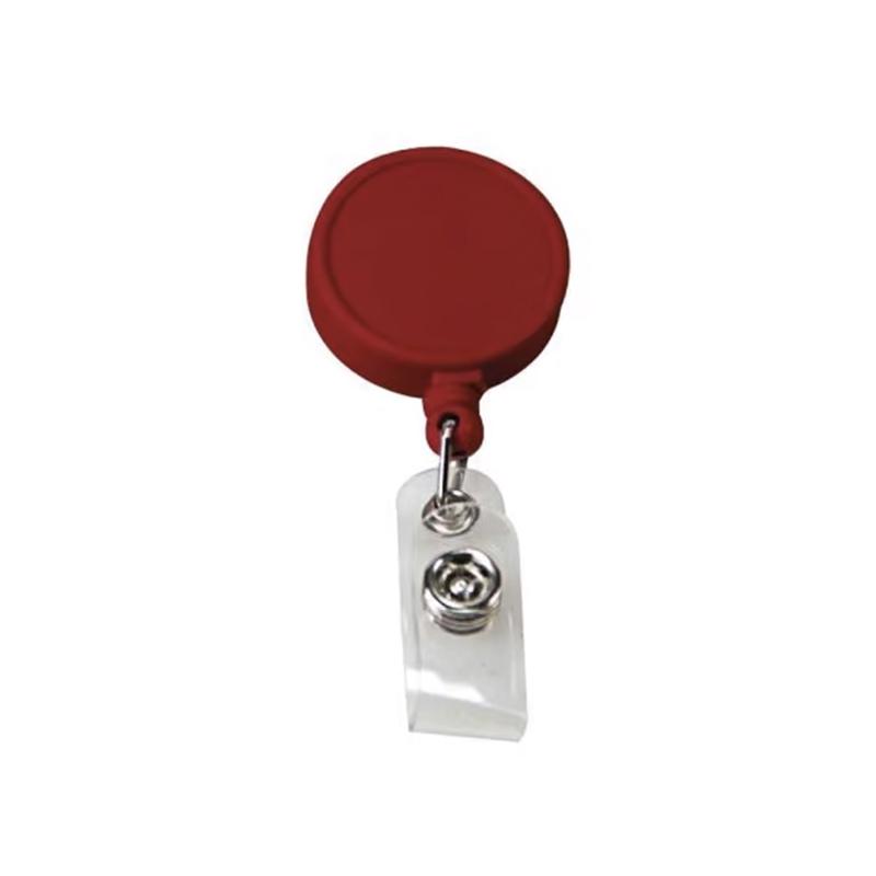 Red Big Dial Plastic Reel Badge